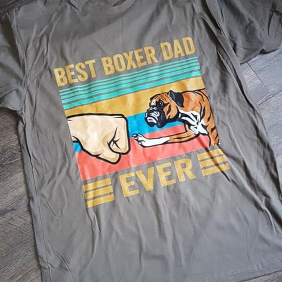 Other - Best Boxer Dad Ever fist bump novelty tee